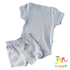 Conjunto Body m/c y short Dino Celeste  - Big Bay - Imagen 3