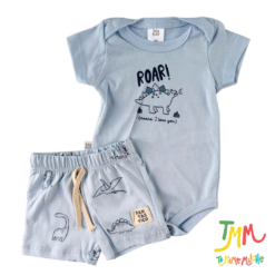 Conjunto Body m/c y short Dino Celeste  - Big Bay - Imagen 2