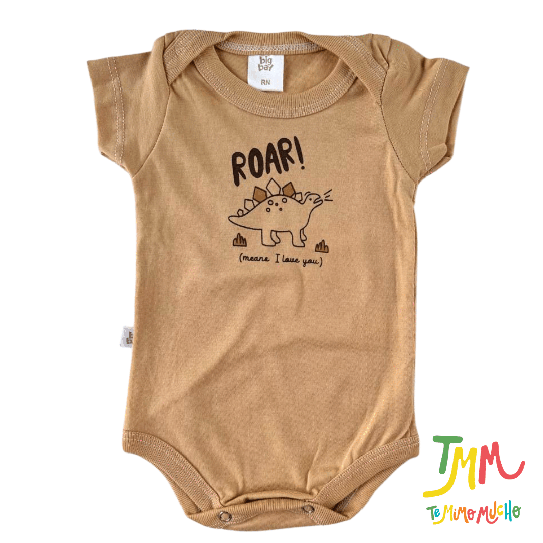 Conjunto Body m/c y short Dino Marroncito - Big Bay - Imagen 3