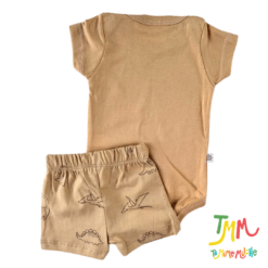 Conjunto Body m/c y short Dino Marroncito - Big Bay - Imagen 4