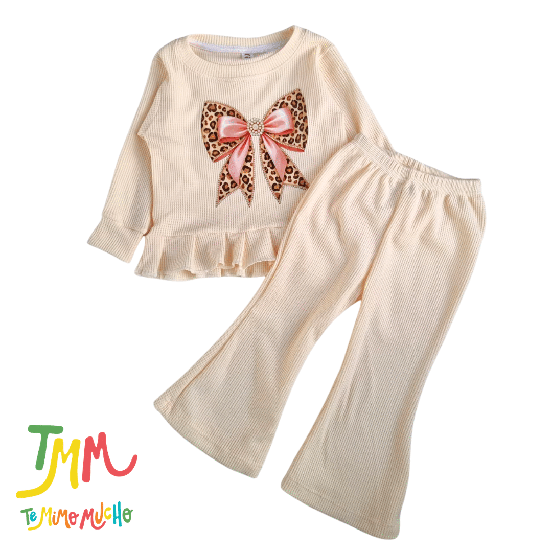 Conjunto Wafle Moño - Crudo - Imagen 2