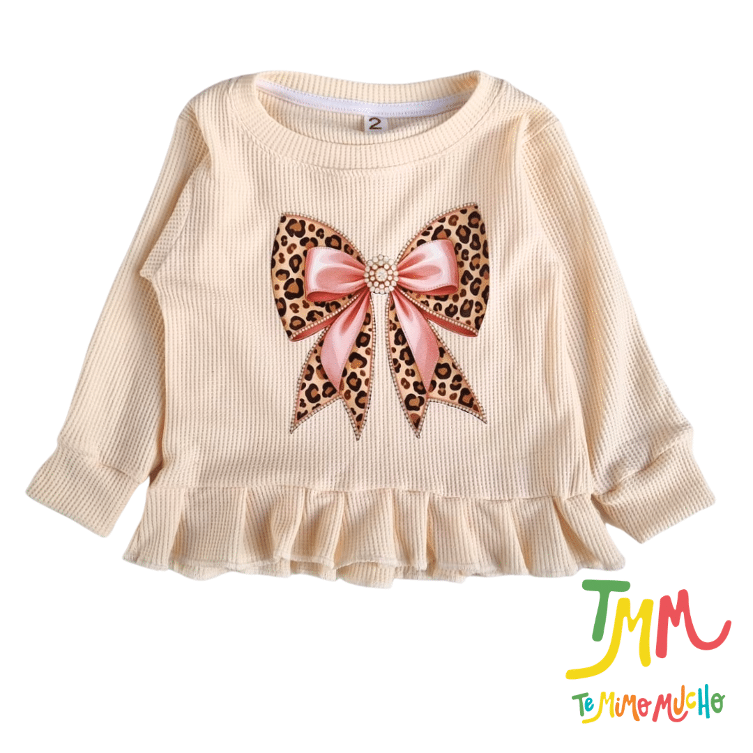 Conjunto Wafle Moño - Crudo - Imagen 3