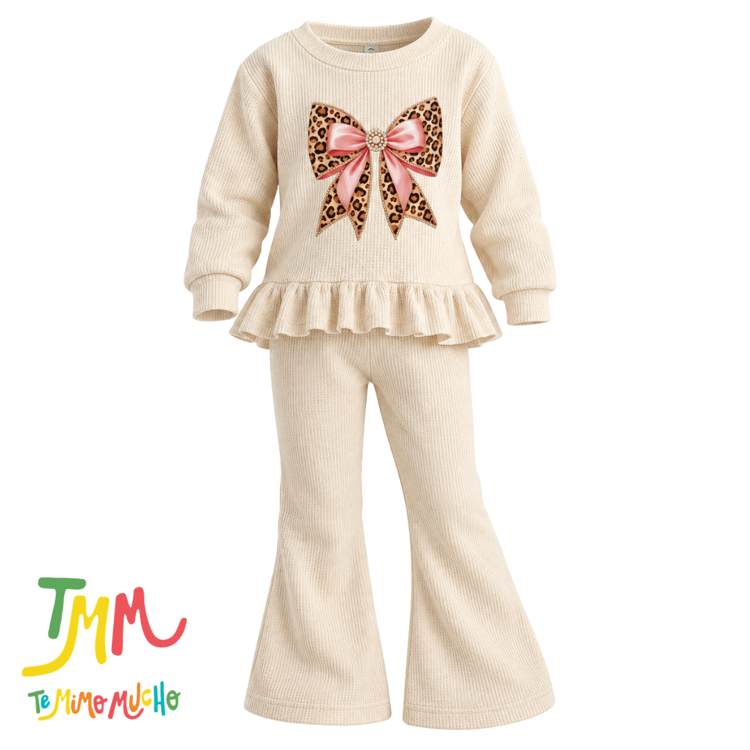 Conjunto Wafle Moño - Crudo