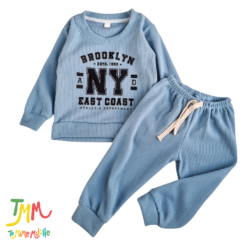 Conjunto Wafle Celeste NY - Imagen 3