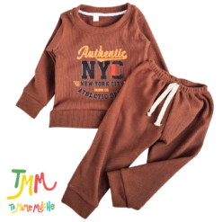 Conjunto Wafle Marron NY - Imagen 4
