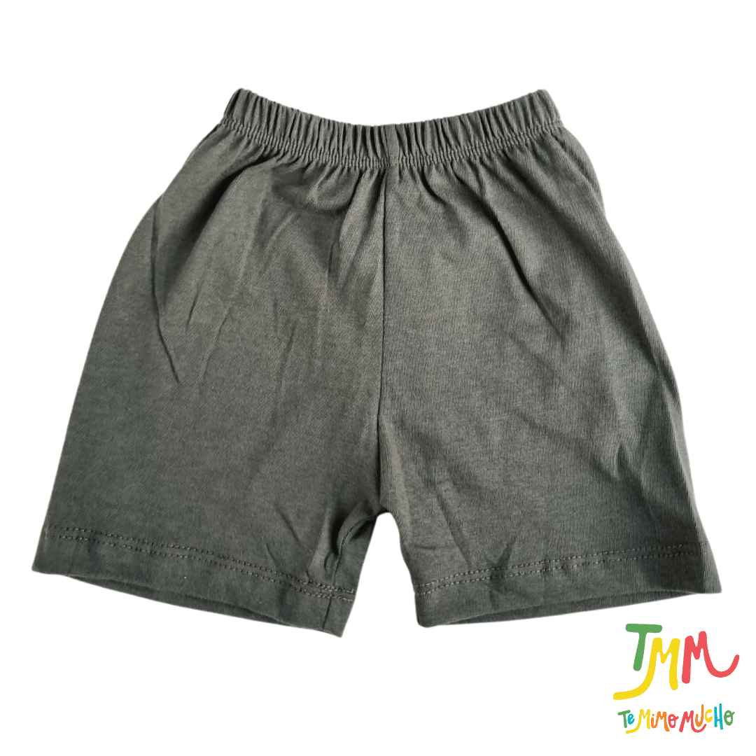 Conjunto remera y short Rayado Verde - Imagen 3