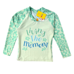 Conjunto malla UV+50 Flores Verde - Imagen 3