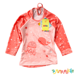 Conjunto malla UV+50 Estrellitas Rosa - Imagen 2
