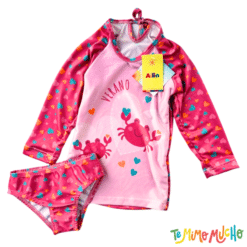 Conjunto malla UV+50 Mar Cangrejo Rosa