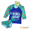 Conjunto malla UV+50 Dino Azul y Verde