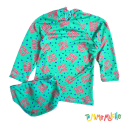 Conjunto malla UV+50 Dino Azul y Verde - Imagen 3