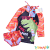 Conjunto malla UV+50 Dino Naranja