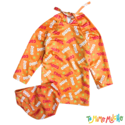 Conjunto malla UV+50 Dino Naranja - Imagen 3